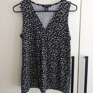 White House Black Market patterned top